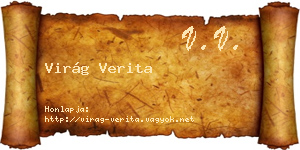 Virág Verita névjegykártya